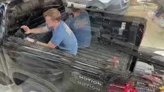 VW Amarok RVE Electric Shutter Lid 2024 with Factory Sports Bar Fitting Instructions