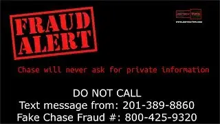 FAKE Chase Fraud ALERT! | JoeteckTips | MUST WATCH