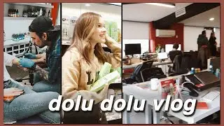 İLK DÖVME, OFİS TURU, ÇEKİM | Dopdolu Vlog! 😍