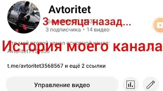 История моего канала на YouTube (бот который я использовал в описании