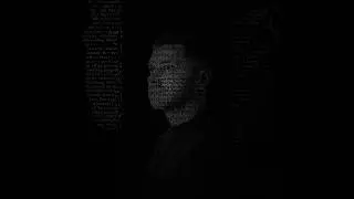 “Text portrait” - Creative photo idea which you can make on your phone 