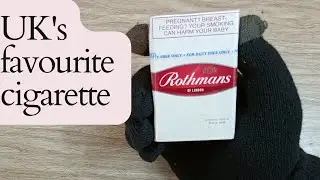 Smoking a Rothmans cigarette -Review
