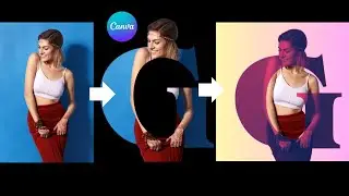 Easy way to Create Letter Portrait | CanvaTutorial