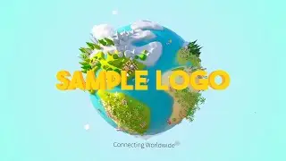 Cartoon Earth Logo