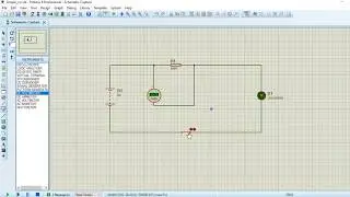Simple circuit simulation with Proteus 01