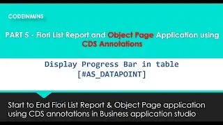 PART 7 - CDS Annotations to create Fiori Application using Business Application Studio