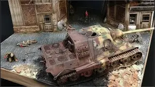 Street Fight Jagdtiger Diorama scale 