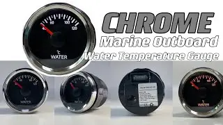CHROME marine outboard gauge Water Temperature Gauge │ RICO Instrument