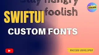 SwiftUI | How to add custom fonts? | Quotes iOS app UI design tutorial | Xcode 
