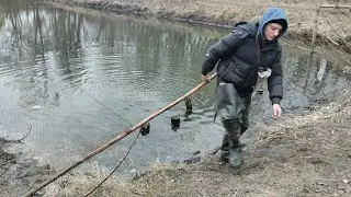 рибалка на паук і косинки в копанці 