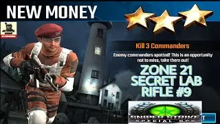 Campaign Zone 21 Secret Lab New Money Rifle mission #9 Sniper strike : special ops