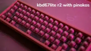 building the kbd67 lite r2 with pinokos (pink!)