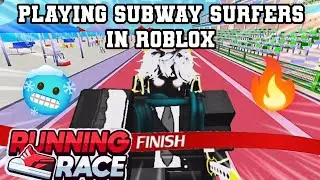 Playing Subway surfers in Roblox