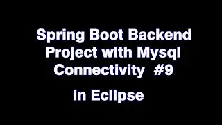 Spring Boot backend application| Spring Boot Tutorial | #spring #springboot