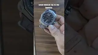 🔥Corum AC-One  skeleton dial on a bespoke leather strap #corumwatches #straps #wristroll