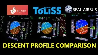 Real Pilot - FENIX x TOLISS x REAL AIRPLANE  Descent Profile Comparison