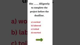 Expand Your Vocabulary: Choose the Correct Synonym Exercise #shorts