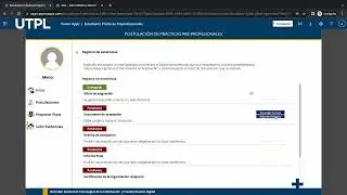 Registro de documento de aceptación para prácticas preprofesionales