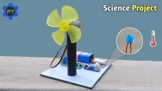 Auto On-Off Temperature Sensor Fan🌡️(Without Arduino) | Science Project