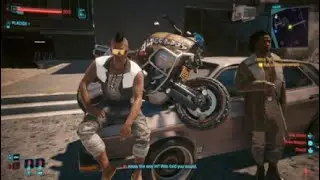 Cyberpunk cutscene glitch