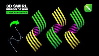 3D Ribbon Design for Book Covers in Corel Draw | CorelDraw Tutorial for Beginner | Hevlendordesigns