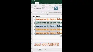 How to Increase Font Size in Excel Shortcut. (Shortcut no #28) 
