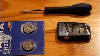 Výměna Baterie v Klíči Škoda Superb 3 / Kodiaq / VW Passat B8   Replacing the Battery in the Car Key