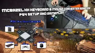 Mcbazel KX Keyboard & Mouse Converter Adapter  PS4 setup and gameplay