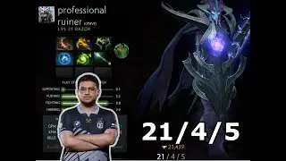 Watch Ammar play as Razor in dota 2. Watch and learn how pro players play different heroes in dota 2