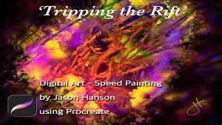 Procreate Speed Painting - Tripping the Rift