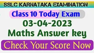 Today 03-04-2023 Maths Answer key | Maths Answer key check now @syedasifali5760