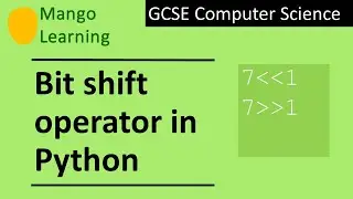 Bit shift operator in Python