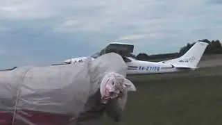 влзлёт самолёта цессна-172