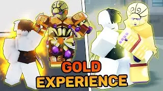 Gold Experience In DIFFERENT Roblox JoJo Games!