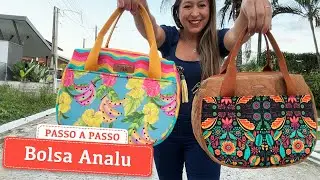 Como Fazer a Bolsa Analu: Bolsa de Tecido com Bolsos Externos e Zíper
