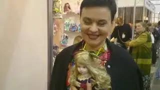 Репортаж Алла Юг  Выставка кукол  Модна лялька  в МВЦ Киев  Выставка авторских кукол часть 2