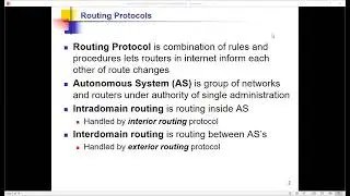 Lecture11 part2 CH11 ROUTING PROTOCOLS