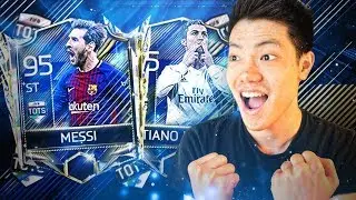 OMG TOTS MESSI IN A PACK!! TOTS RONALDO! LA LIGA TEAM OF THE SEASON PACK OPENING | FIFA MOBILE