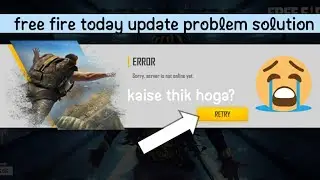 Free fire | the server is not online yet | server is currently down for emergency maintenance
