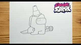 HOW TO DRAW FNF- BLACK IMPOSTER