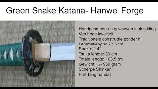 Green Snake Katana - Samurai Zwaard
