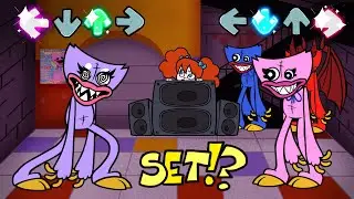 Friday Night Funkin' -  Sissy Blissy vs Kissy Missy (Playtime) [Poppy Playtime x FNF]