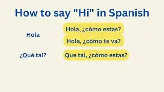 How to say 