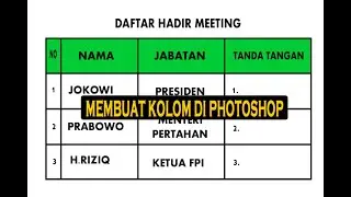 cara mudah membuat kolom di photoshop || Pemula Photoshop