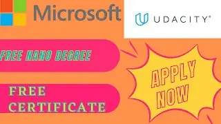 Microsoft udacity launched Free Nanodegree course with certificates link in description
