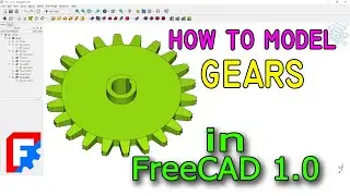 How to model gears in FreeCAD | 3D modeling with FreeCAD for 3D printing #freecad #freecadtutorial