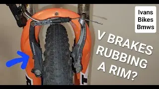 V BRAKES RUBBING The RIM? Easy Fix! | 4K