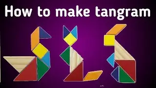 How to draw and make tangram shapes