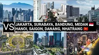 COMPARISON OF THE BEST SKYLINES OF INDONESIAN CITIES VS VIETNAM CITIES