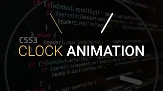 Rotating Clock CSS3 Animation | HTML CSS